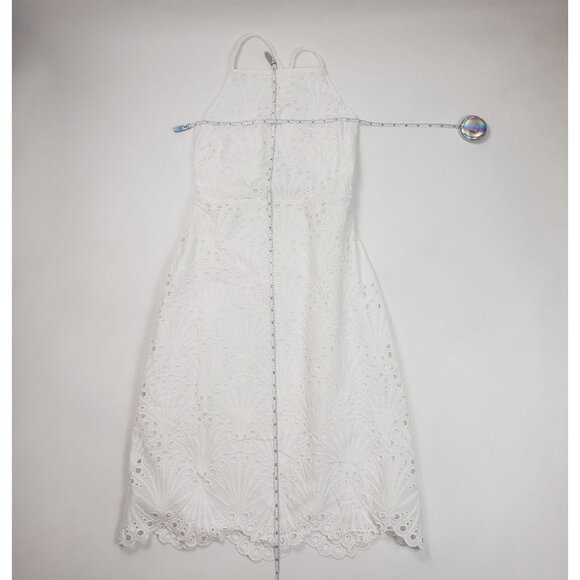 Andie Swim The Roatan Midi Dress White Cotton Eyelet Lace Lined - Pick Your Size - Picture 5 of 16